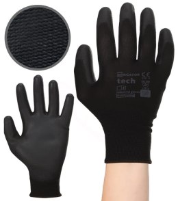 Rękawice Robocze MERCATOR Tech Black+Black PU - 1 Para (9 - L)
