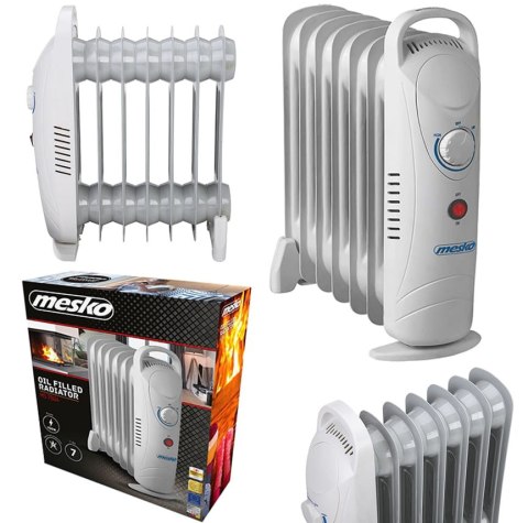 Grzejnik Olejowy (7 żeberek) 800W MESKO MS 7804 Grzejnik Olejowy (7 żeberek) 800W MESKO MS 7804